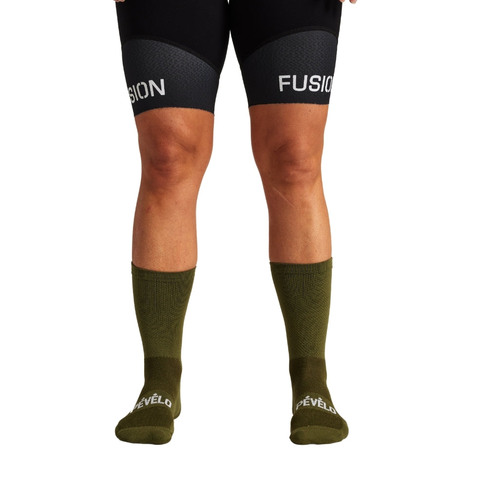 PÉVÈLO Summit Army Green Socks