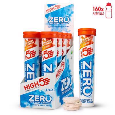 High5 Zero tabletter - 8 x 20 stk - Appelsin Kirsebær