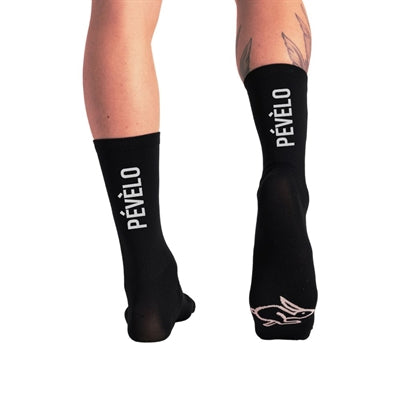 PÉVÈLO Vertical Black Socks