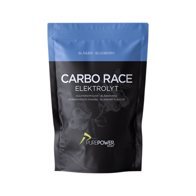 PurePower Carbo Race Electrolyte - 1 kg - Blåbær