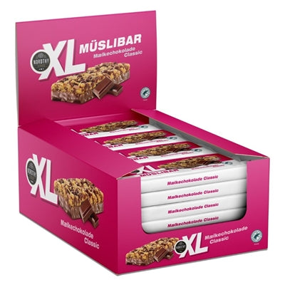 XL Müsli Bar Klassisk med mælkechokolade - 24 x 50g