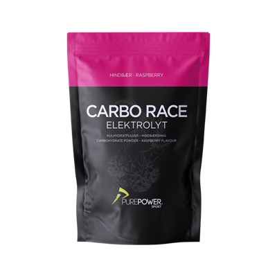 PurePower Carbo Race Electrolyte - 1 kg - Hindbær