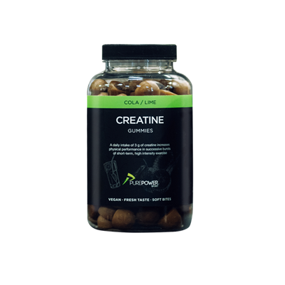 PurePower Kreatin Vingummier - 120 stk - Cola Lime