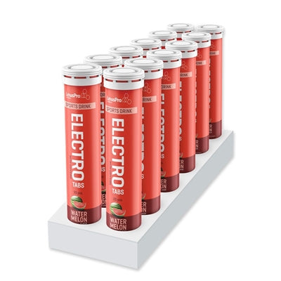 LinusPro Elektrolyt Tabs - Vandmelon med koffein - 12 x 20 tabs