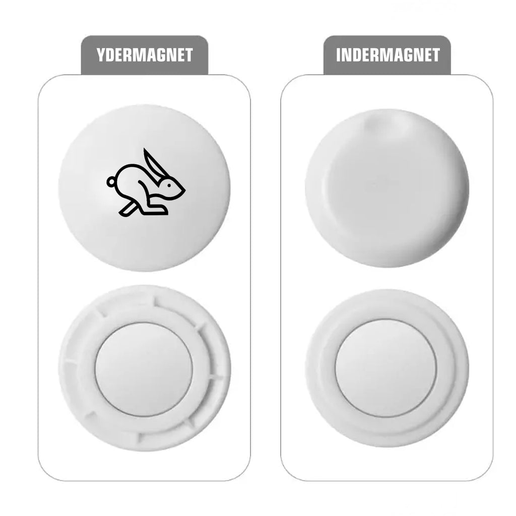 PÉVÈLO Pinless White - magneter til startnumre